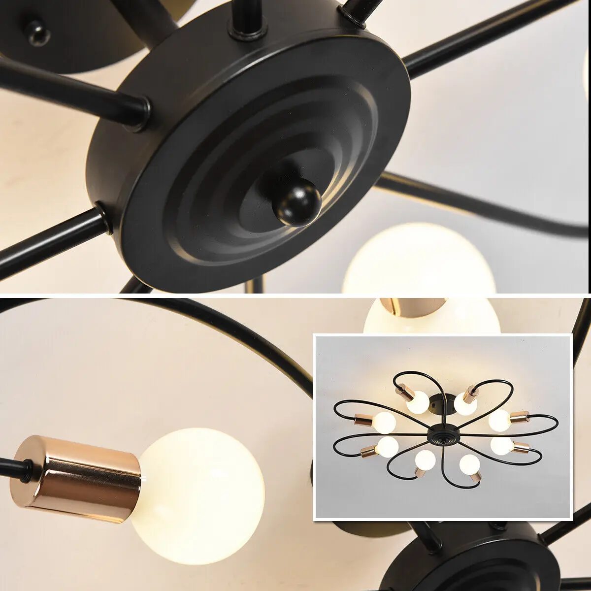 10 Bulbs Sputnik Dining Room Chandelier - Image 5