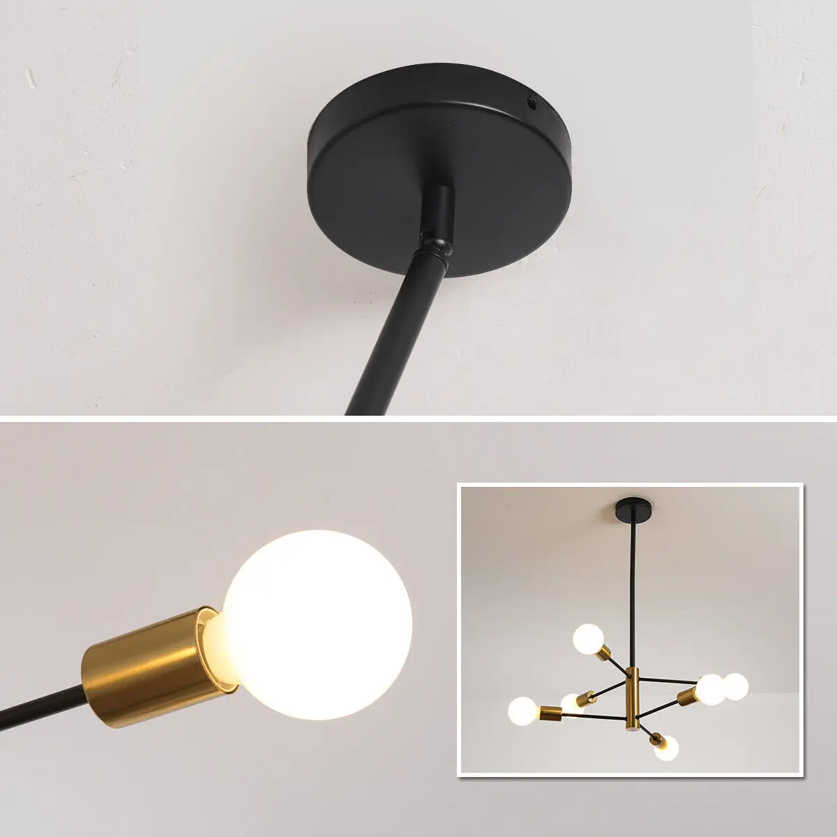 6 Bulbs Sputnik Dining Room Chandelier - Image 5