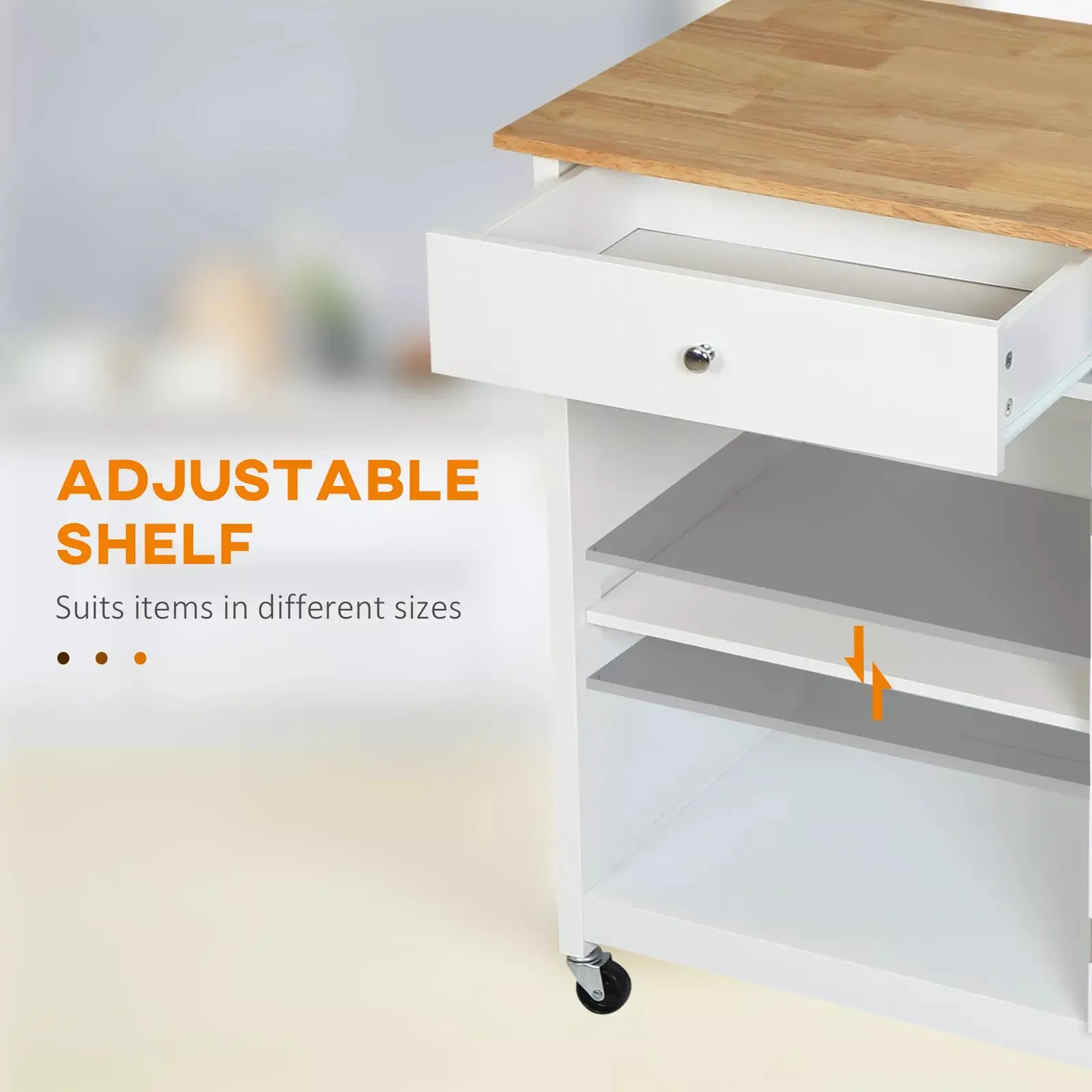 Boyd Small Rolling Kitchen Island - Image 8