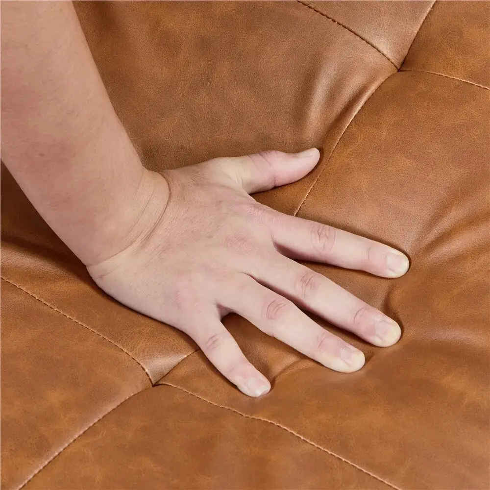 Faux Leather Futon Sofa Bed - Image 5