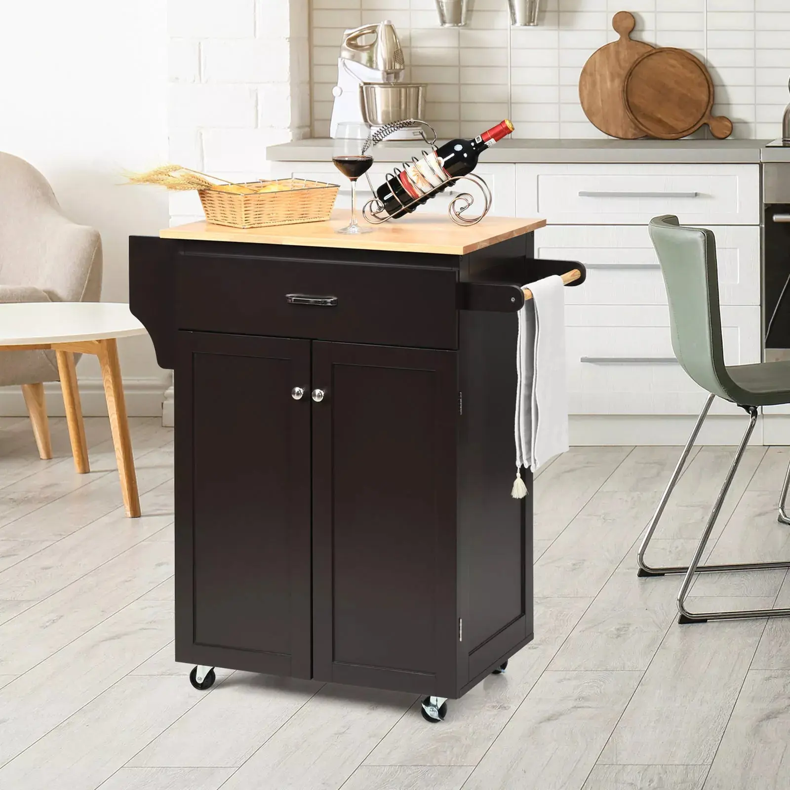 Hurst Small Rolling Kitchen Island - Image 8