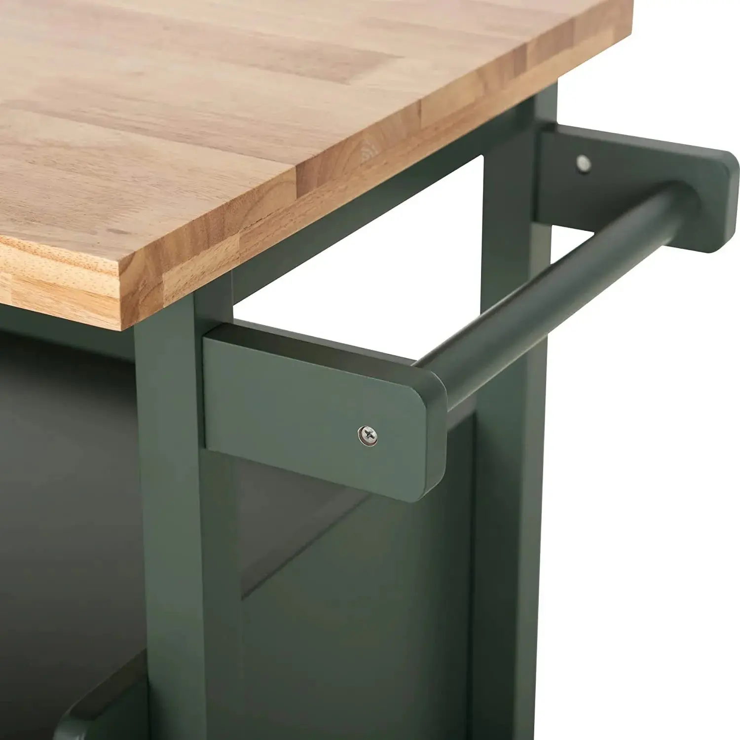 Kiera Rolling Kitchen Island Cart - Image 4