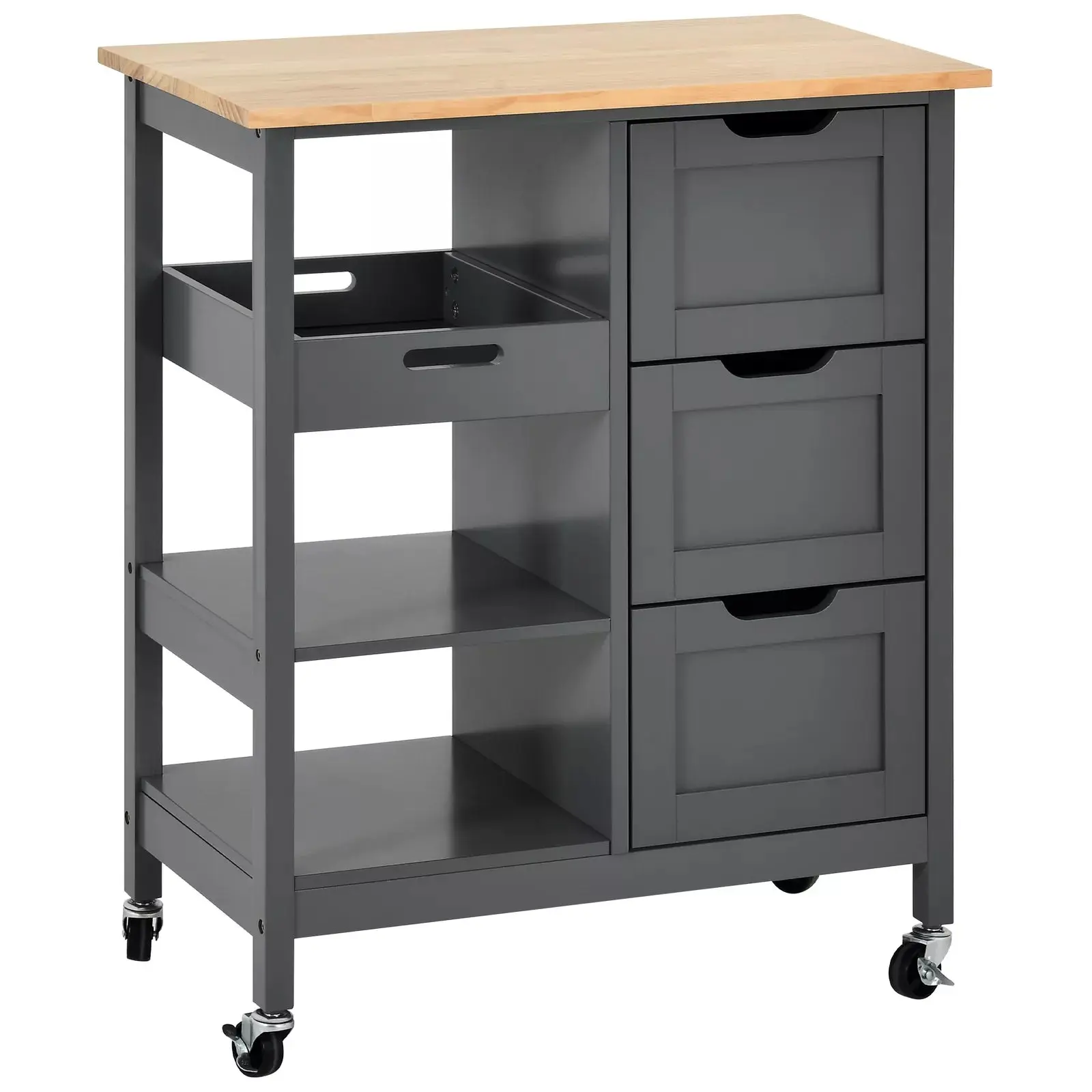 Mae Small Rolling Kitchen Island - Image 4
