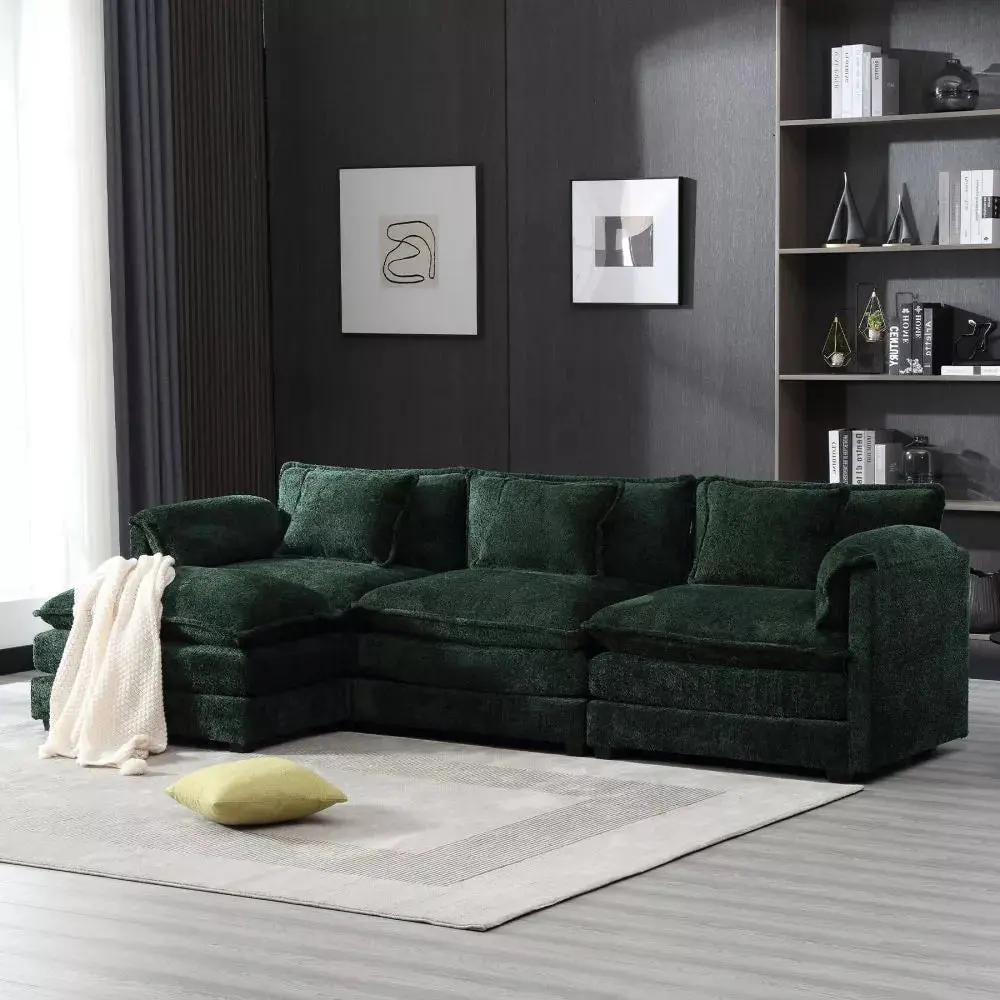 Memory Foam L Shaped Sectional Couch - Image 8