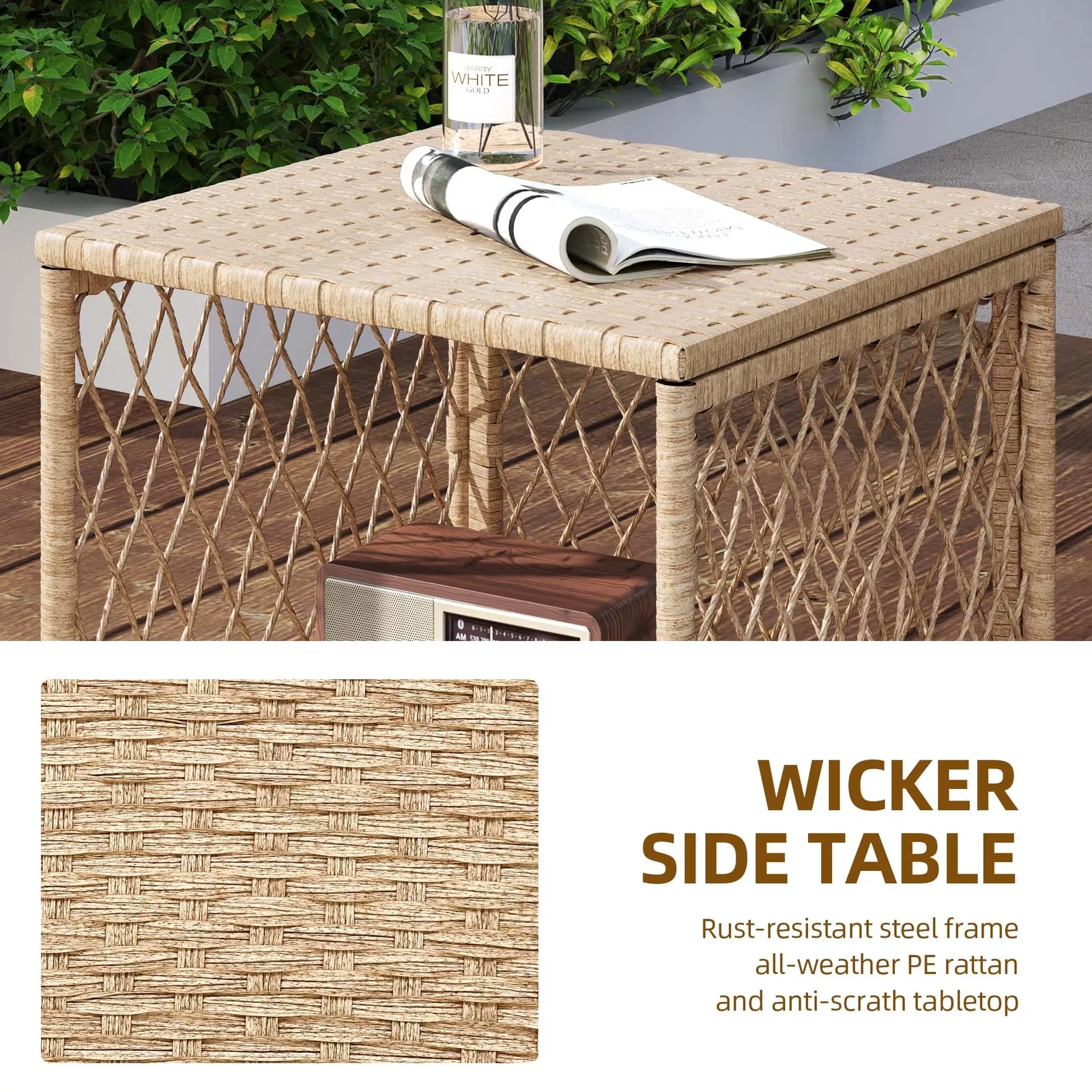 Meyer 5 Pieces Outdoor Patio Bistro Set - Image 3