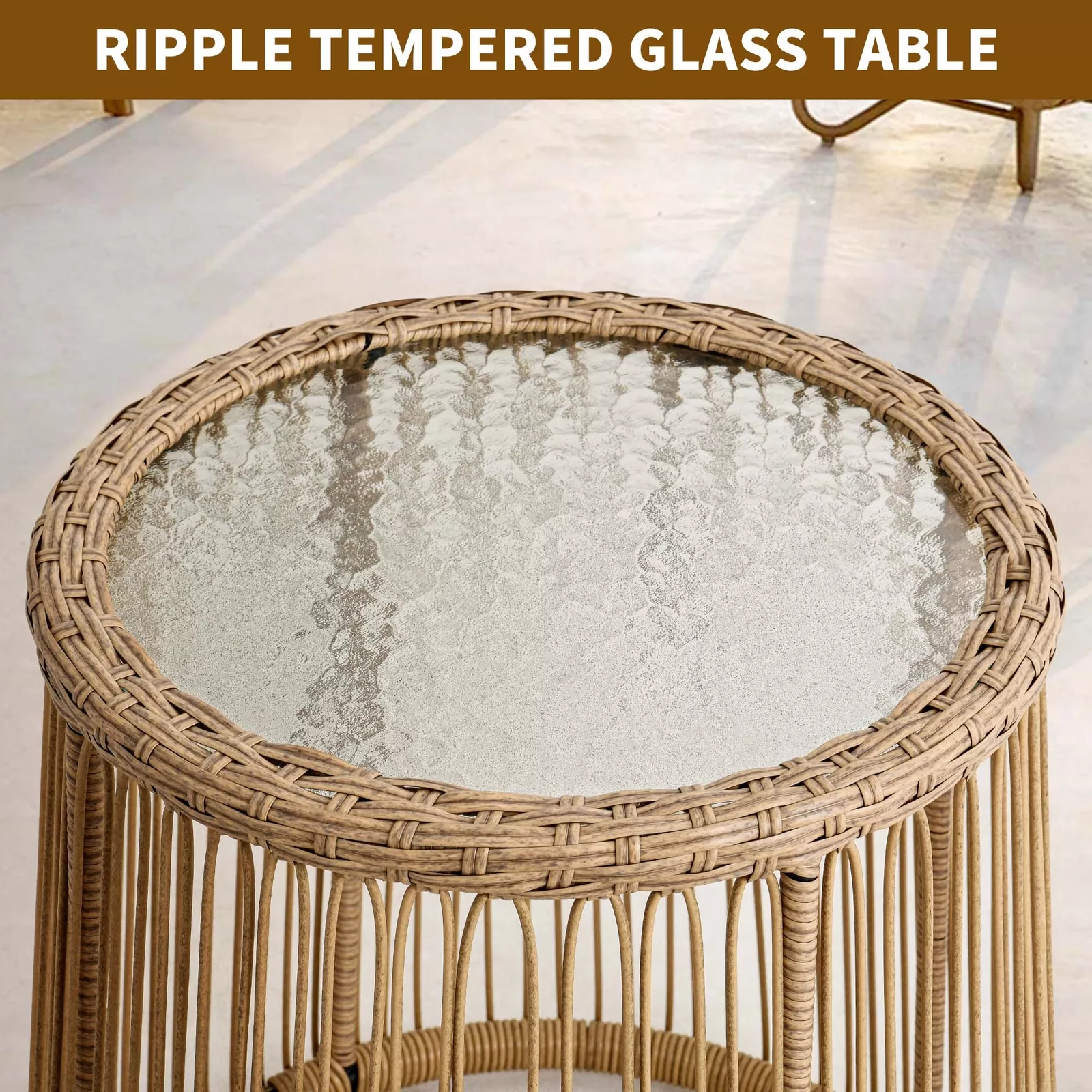 Morse Outdoor Patio L Shape Sectional Couch Set - Image 8