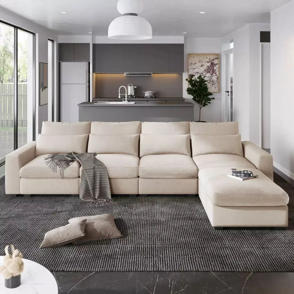 Oversized Modular L Shaped Sectional Couch - Image 9