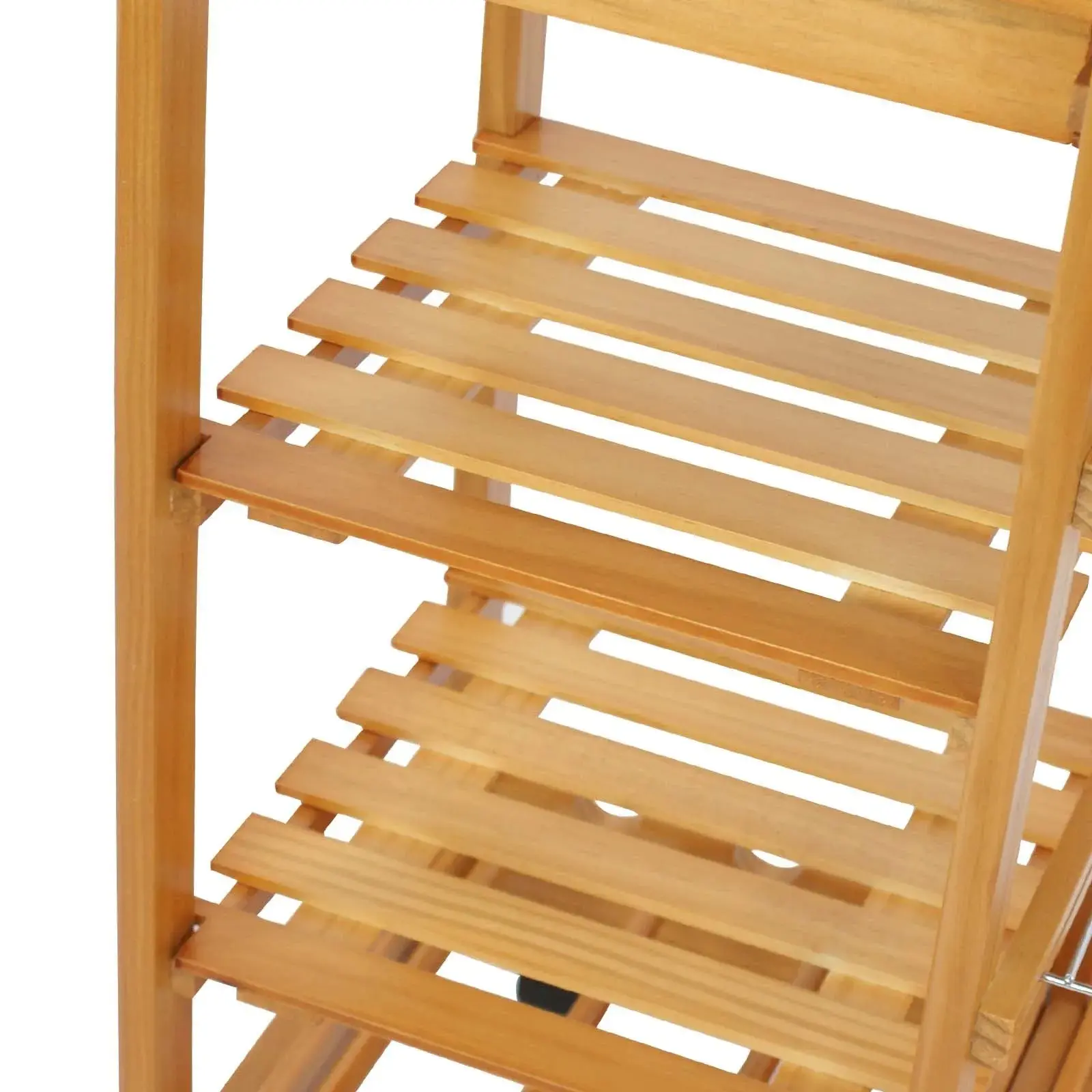 Owen Wood Rolling Kitchen Island Cart - Image 5