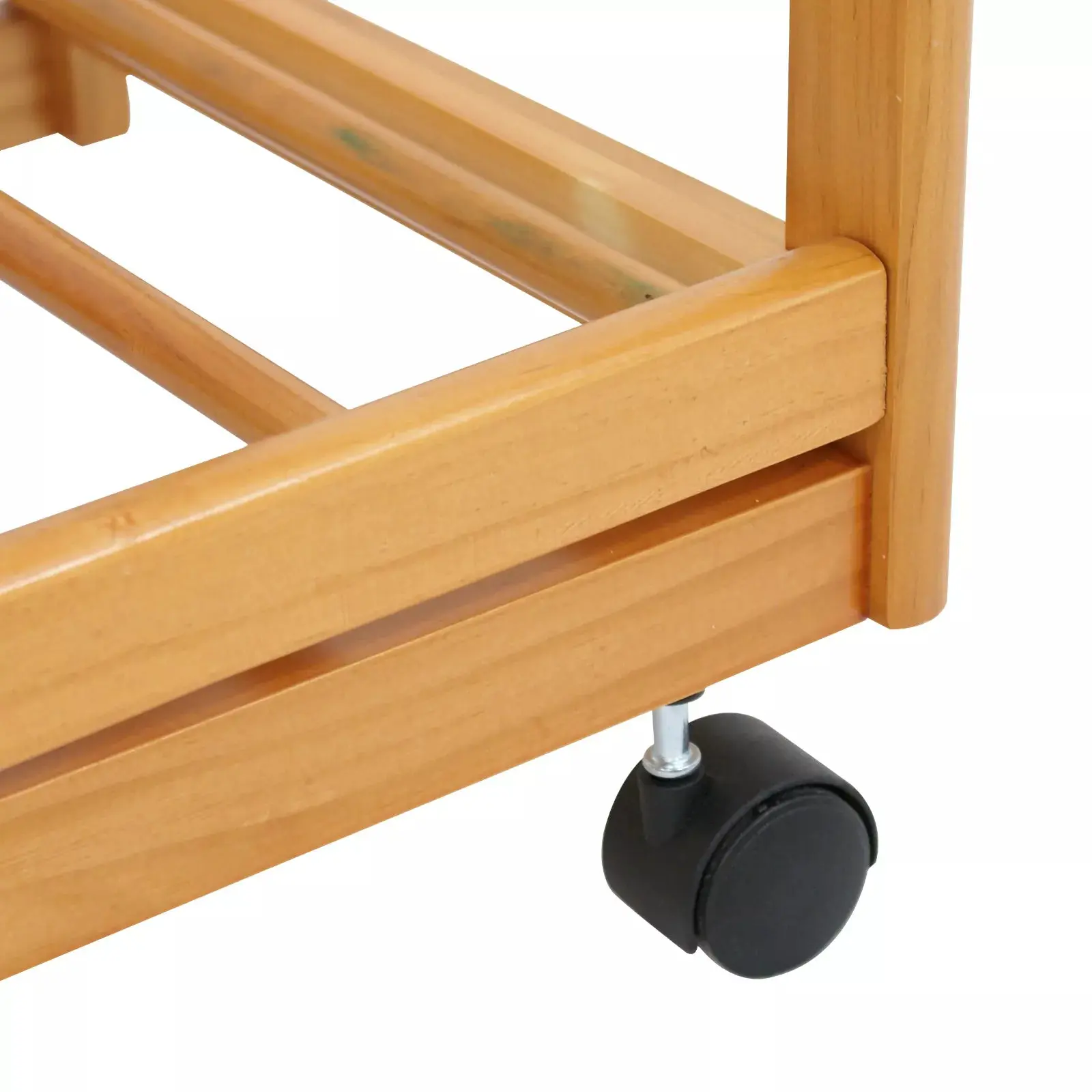 Owen Wood Rolling Kitchen Island Cart - Image 7