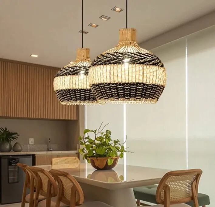 Rattan Kitchen Pendant Light - Image 4