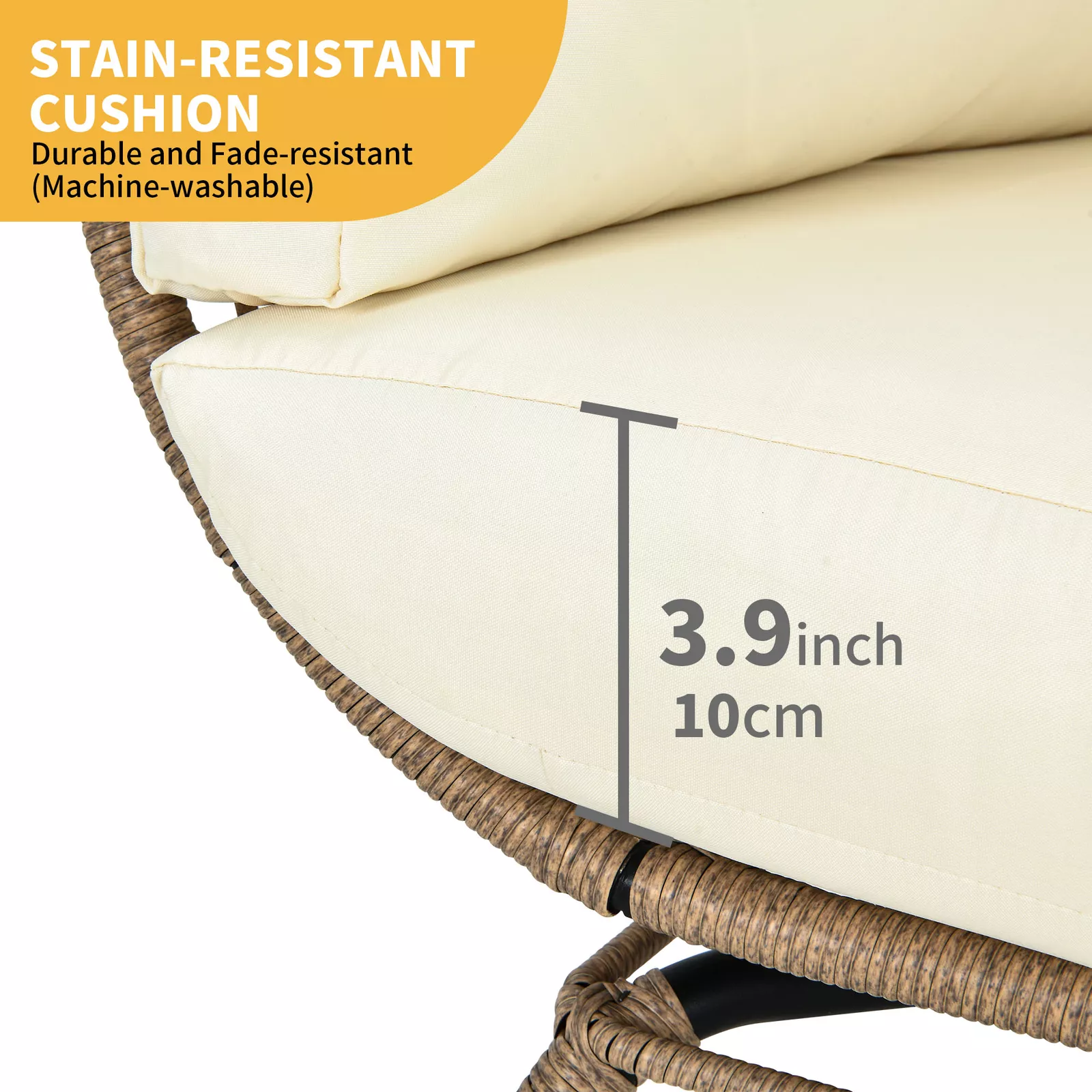 Reeves Outdoor Patio Egg Chair - Image 4