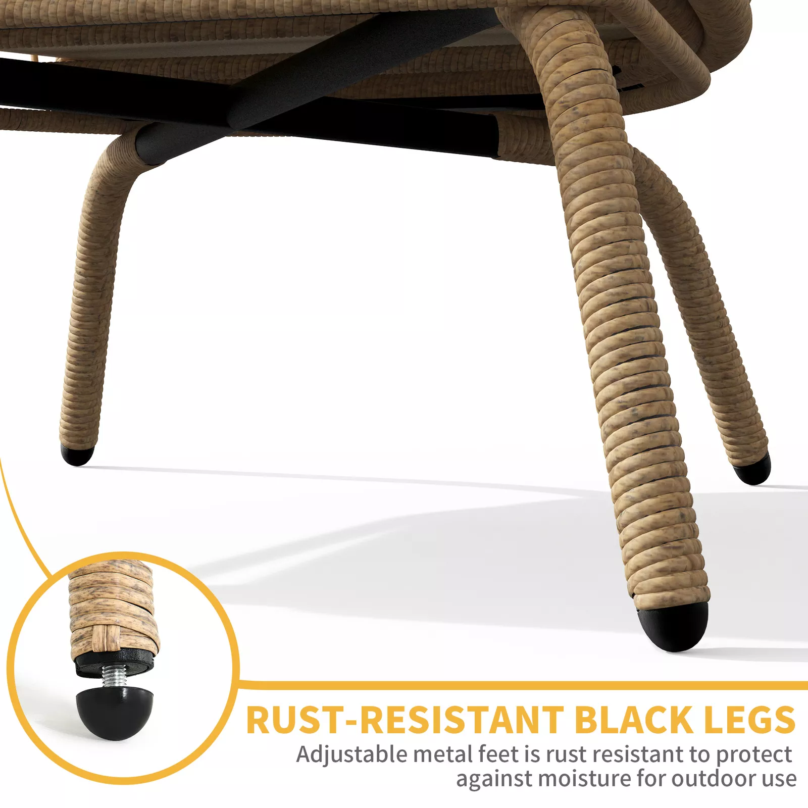 Reeves Outdoor Patio Egg Chair - Image 5