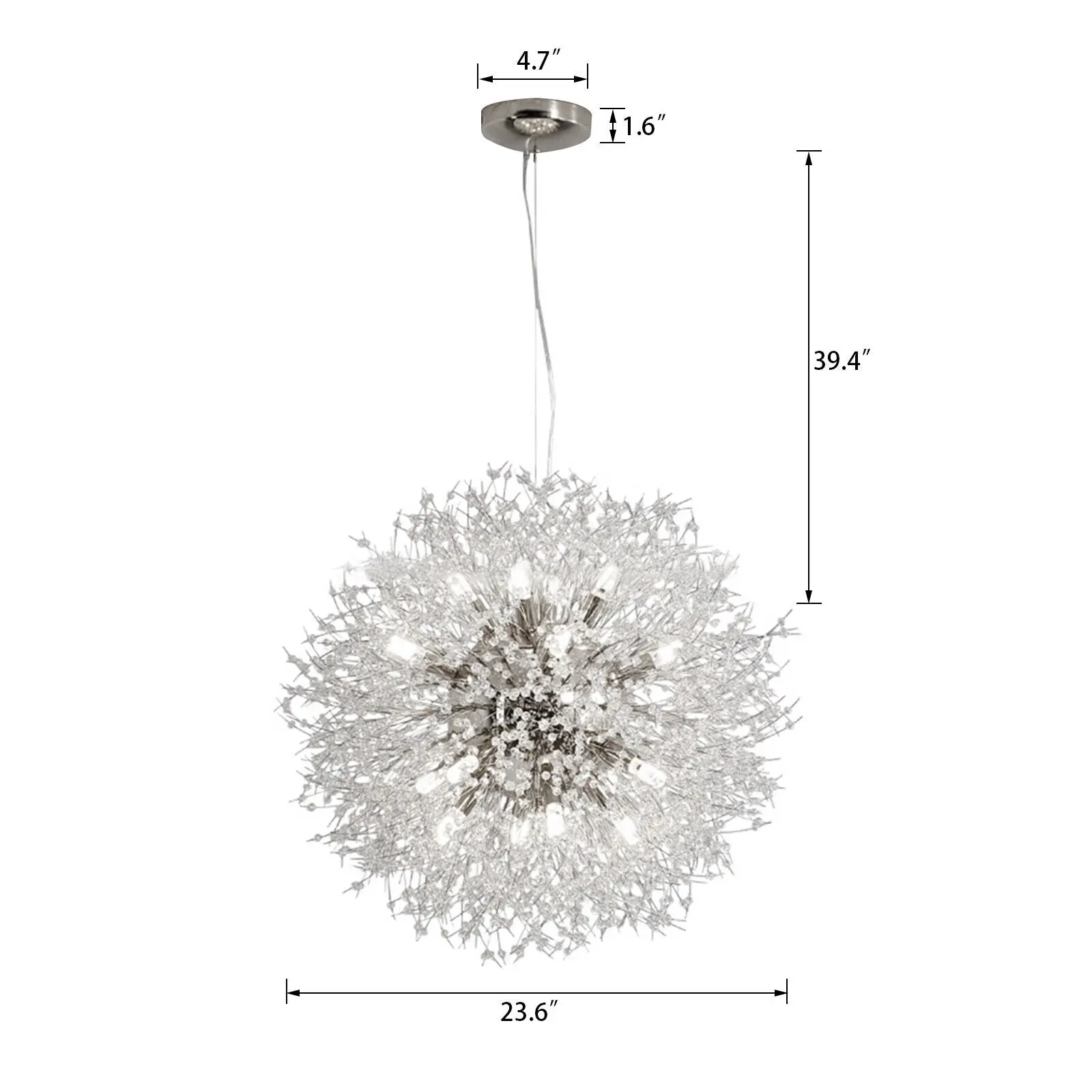 Sparks Sputnik Modern Dining Room Chandelier - Image 9