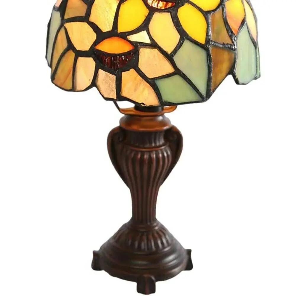Sunflower Tiffany Bedside Table Lamp - Image 4