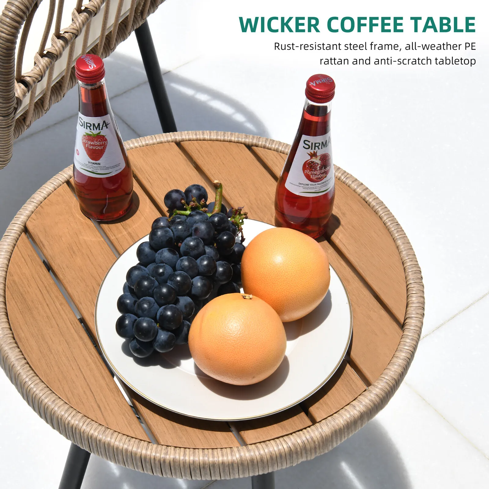 Terry 4 Pieces Outdoor Patio Furniture Set - Image 5