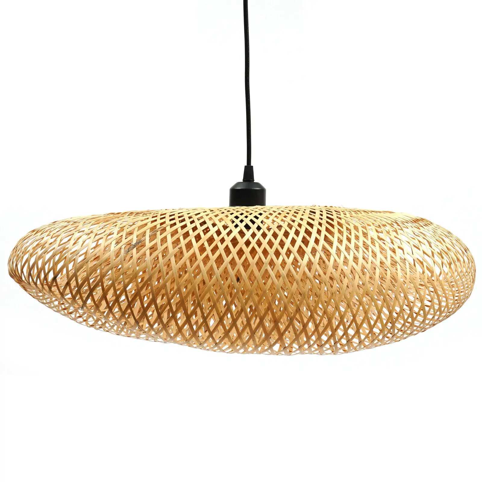Wicker Bamboo Kitchen Pendant Light - Image 3
