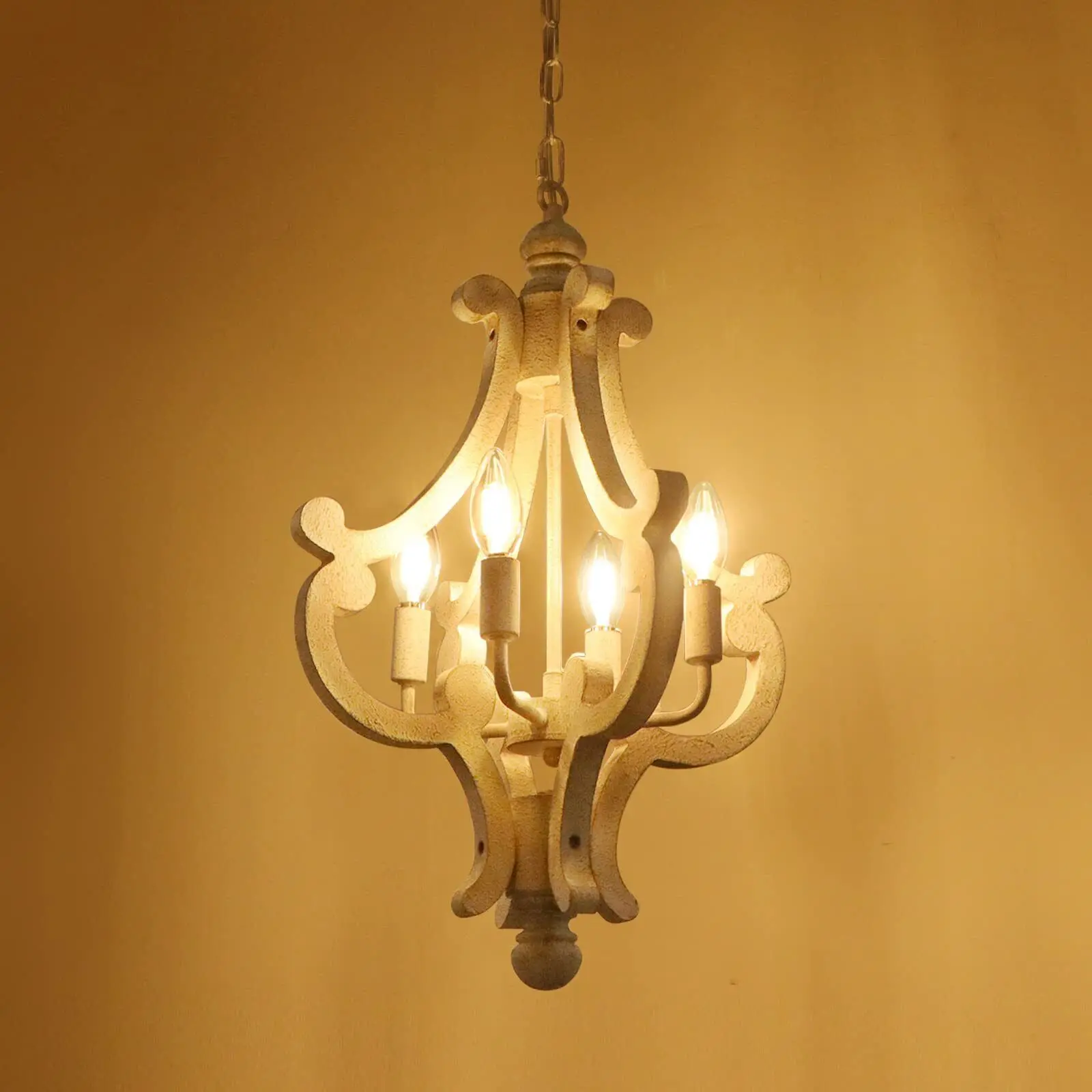 Wooden Rustic Dining Room Chandelier - Image 4